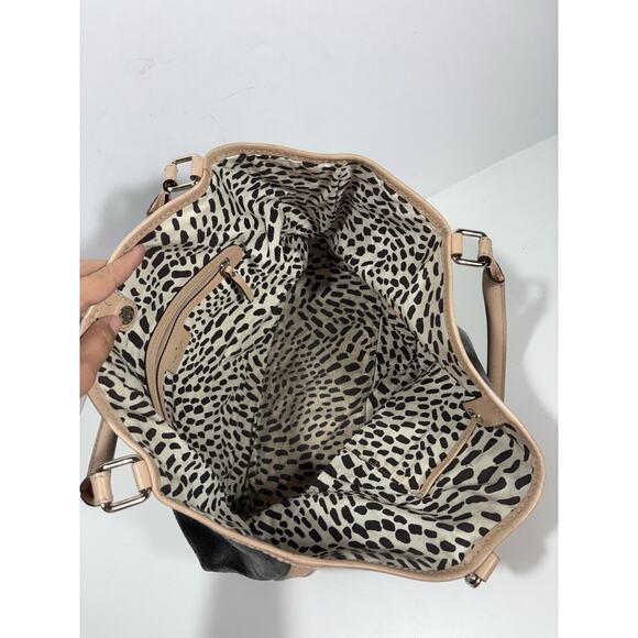 KATE SPADE BLACK PATENT LEATHER TOTE SHOULDER 2 Handles PURSE Bag - Picture 7 of 14